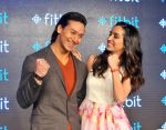 Tiger Shroff and Shraddha Kapoor in Delhi for fitbit launch in Mumbai on 25th Aug 2015